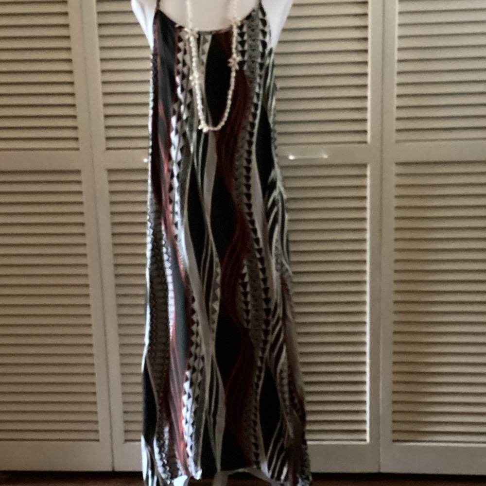 Me Too Black, White, and Brown Maxi Skirt